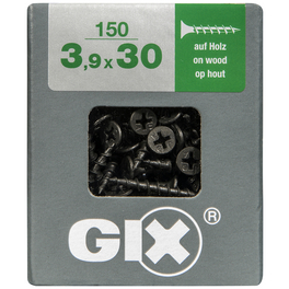 Grobgewindeschraube, 3,9 mm, Stahl, 150 Stk., GIX B 3,9x30 L