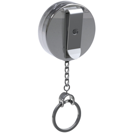 Gürtel-Clip, BxHxL: 4 x 5 x 60 cm, silberfarben