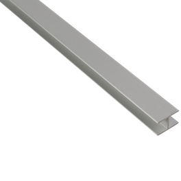 H-Profil, LxBxH: 2000 x 24 x 15,9 x 1,5 mm, silberfarben