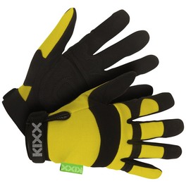 Handschuhe »Synthetik Leder«, gelb/schwarz