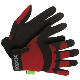 Handschuhe »Synthetik Leder«, schwarz/rot