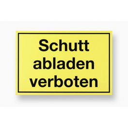 Hinweisschild, gelb, eckig, BxH: 20 x30 cm