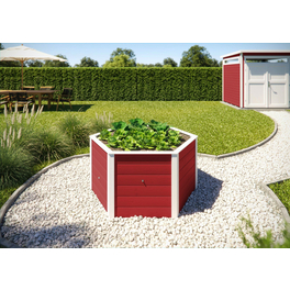 Hochbeet, BxHxL: 120 x 69 x 120 cm, Holz/Folie