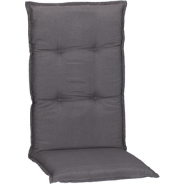 Hochlehnerauflage »Turin«, grau, BxL: 46 x 118 cm