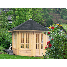 Holzpavillon »Milano 3.0«, achteckig, achteckig, BxT: 300,3 x 300,3 cm, inkl. Dacheindeckung