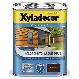 Holzschutz-Lasur, für außen, 0,75 l, Mahagoni