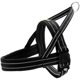 Hunde-Geschirr, L, nylon/polyester, schwarz