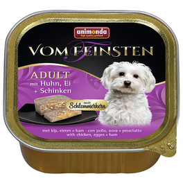 Hunde-Nassfutter, Huhn/Ei/Schinken, 150 g