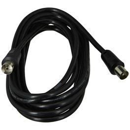 IEC-Anschlusskabel, 3 m, 75 Ohm, 75 db, Schwarz