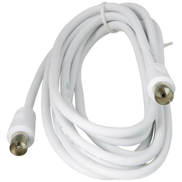 IEC-Anschlusskabel, 3 m, 75 Ohm, 75 db, Weiß