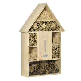 Insektenhotel, natur, Kiefernholz/Bambus/Metall, inkl. Füllmaterial Insektenhotel, natur, Kiefernholz/Bambus/Metall, inkl. Füllmaterial
