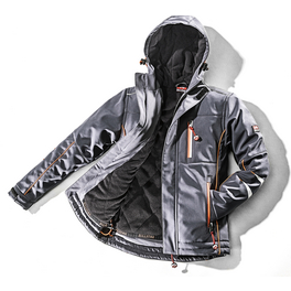 Jacke, grau, Elastan/Polyester, Gr. 122/128
