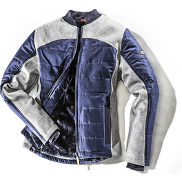 Jacke, marine/grau, Polyester, Gr. M