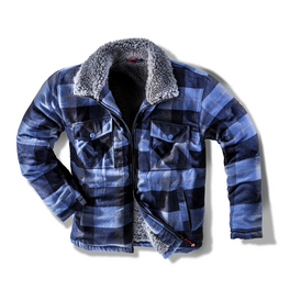 Jacke »WORXTAR«, taubenblau/schwarz, Polyacryl, Gr. L
