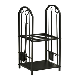 Kaminholzgestell, BxHxL: 41,5 x 74,5 x 32,5 cm, schwarz Kaminholzgestell, BxHxL: 41,5 x 74,5 x 32,5 cm, schwarz