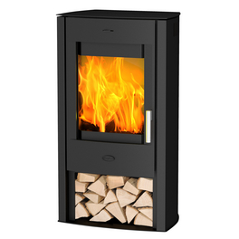Kaminofen »Tuvalu«, Stahl, 6 kW, BxHxT: 53 x 95,5 x 36,7 cm, eckig mit seitlichem Segmentbogen