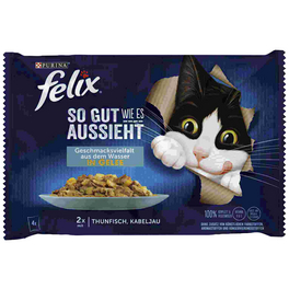 Katzen-Nassfutter »Felix So gut wie es aussieht«, Thunfisch/Kabeljau