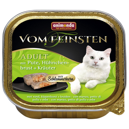 Katzen-Nassfutter, Pute/Hühnchen/Kräuter, 100 g