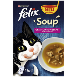 Katzen Nassfutter »Soup - Gemischte Vielfalt«, 8 Packungen à 2304 g