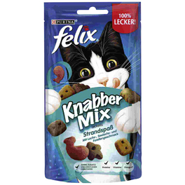 Katzensnack »Knabbermix«, Lachs/Seelachs/Forelle, 60 g