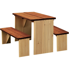 Kinderpicknicktisch, 4 Sitzplätze, Holz/Zedernholz
