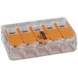 Klemme, COMPACT, Kunststoff, Orange, Kabel von 0,14/0,2 – 4 mm²