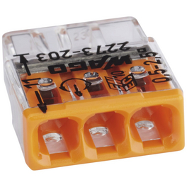 Klemme, COMPACT, Kunststoff, Orange, Leiter mit Querschnitt 0,5 – 2,5 mm²