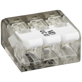 Klemme, Compact, Kunststoff, Weiß, Kabel von 0,8 bis 4 mm²