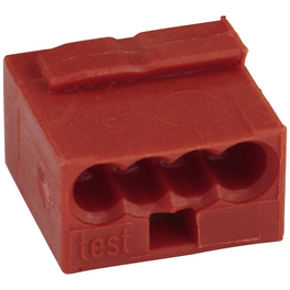 Klemme, MICRO, Kunststoff, Rot, Leiter mit einem Querschnitt von 0,6 bis 0,8 mm²