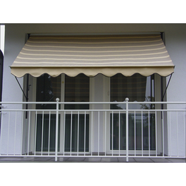 Klemmmarkise, BxT: 200x150 cm, beige gestreift Klemmmarkise, BxT: 200x150 cm, beige gestreift