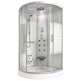 Komplettdusche »White Pearl«, BxHxT: 90 x 220 x 90 cm, Fronteinstieg