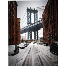 Kunstdruck »Manhattan Bridge«, mehrfarbig, Alu-Dibond