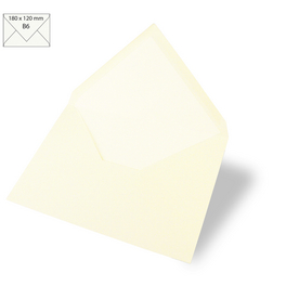 Kuvert »B6«, beige, BxL: 122 x 181 mm, 5 Stück