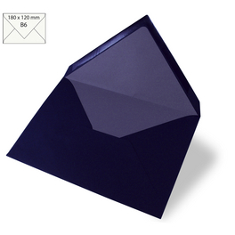 Kuvert »B6«, blau, BxL: 122 x 181 mm, 5 Stück