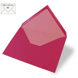 Kuvert »B6«, pink, BxL: 130 x 180 mm, 5 Stück