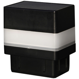 LED-Pfostenkappe, BxHxT: 6,5 x 7,1 x 4,5 cm, für Vierkant-Zaunpfosten in 60 x 40 mm