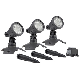 LED-Scheinwerfer »LunAqua 3 LED Set 3«, 12 W, Kunststoff, grau LED-Scheinwerfer »LunAqua 3 LED Set 3«, 12 W, Kunststoff, grau