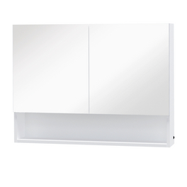LED-Spiegelschrank, BxHxT: 60x80x15 cm, weiß