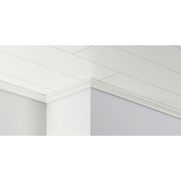 Leisten Handmuster, LxHxT: 20x2,2x4 cm, MDF, Weiß Leisten Handmuster, LxHxT: 20x2,2x4 cm, MDF, Weiß