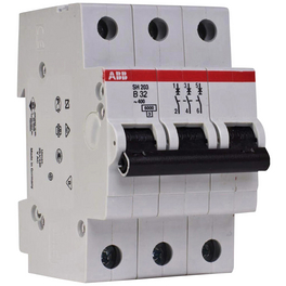 Leitungsschutzschalter, 3-polig, für Leitungen mit einem Querschnitt bis 35 mm², B, 32 A