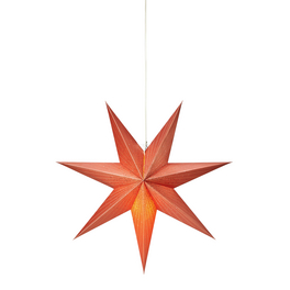 Leuchtstern »EMMY«, orange, ø 45 cm, inkl. Zuleitung 350 cm mit EIN/ AUS- Schalter,E14, 230V