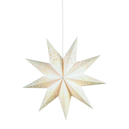 Leuchtstern »SOLVALLA«, weiß, ø 45 cm, inkl. Zuleitung 350 cm mit EIN/ AUS- Schalter,E14, 230V