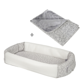 Loungeset »Miffy «, (BxL): 50 x 80 cm, weiß|grau