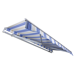 Markise »STAR KLASSIK«, BxT: 400x300 cm, grau/weiss/blau gestreift