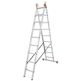 Mehrzweckleiter »MONTO Dubilo«, 18 Sprossen, Aluminium Mehrzweckleiter »MONTO Dubilo«, 18 Sprossen, Aluminium