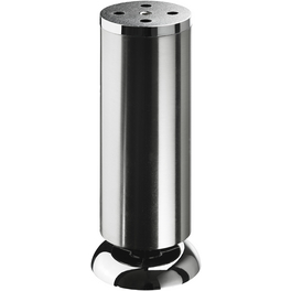 Möbelfuß, Ø: 50 mm, silberfarben Möbelfuß, Ø: 50 mm, silberfarben