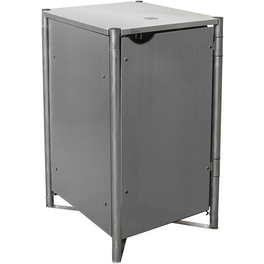 Mülltonnenbox, aus Aluminium-Verbundplatte, 70x115x81cm (BxHxT), 240 Liter
