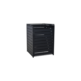 Mülltonnenbox, BxHxT: 76 x 128 x 76 cm, Aluminium/Stahl Mülltonnenbox, BxHxT: 76 x 128 x 76 cm, Aluminium/Stahl