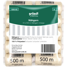 Nähgarn, beige, Polyester