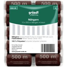 Nähgarn, braun, Polyester